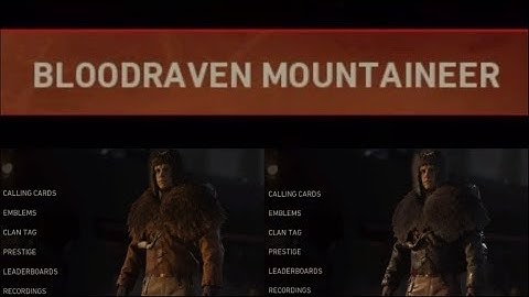 How to Unlock NEW Bloodraven Mountaineer Character !! CoDWW2zombies