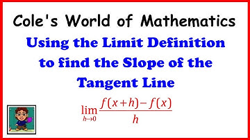Using the Limit Definition, Find the Slope of the Tangent Line at a Given Point ❖ Calculus