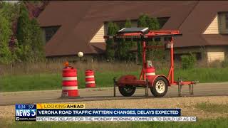 Verona Road traffic pattern changes, delays expected