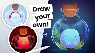 Learn How To Draw A Kawaii Monster 🤍 (Easy & Fun) screenshot 5