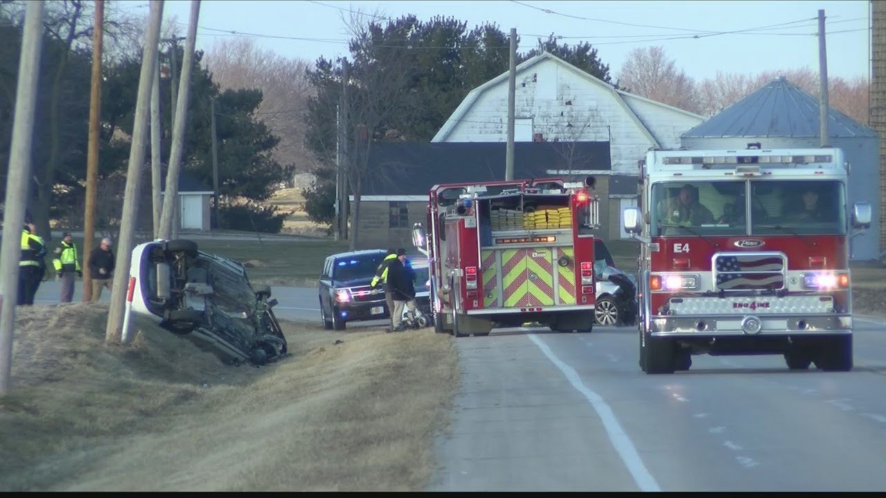 Fatal car crash live shot