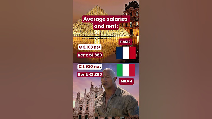 Milan vs Paris: salaries & rent #milan #paris #italy #france #career #lifeinfrance #lifeinitaly