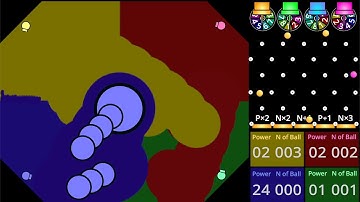 Marble race "My favorite stage Octagon" Expand your territory - Color territory battle in Scratch