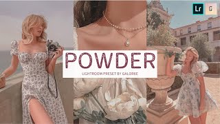 POWDER | Lightroom Mobile Presets Free DNG | Lightroom Preset Tutorial | Lightroom Free Presets Soft screenshot 3