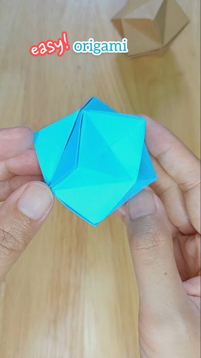 Origami spiky star ball ☀| single sheet kusudama #origami
