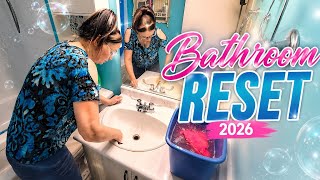 2026 BATHROOM CLEAN WITH ME *NEW* RESET & DECLUTTER