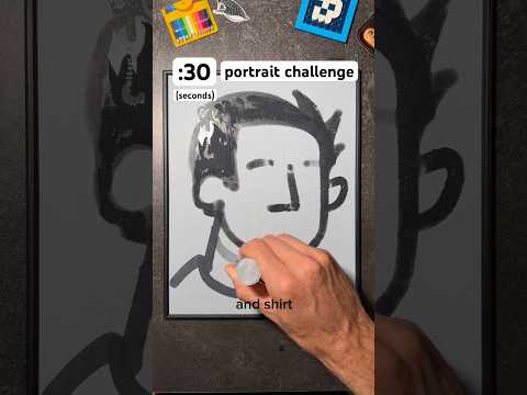 Replacing ai by drawing faster than it can generate #drawingchallenge   #drawingtutorial #portrait