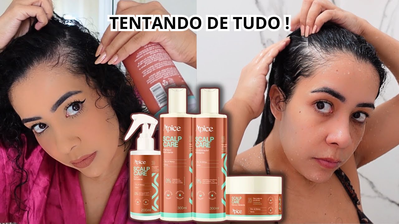 USEI A LINHA PARA CRESCIMENTO CAPILAR SCALP HAIR DA APICE