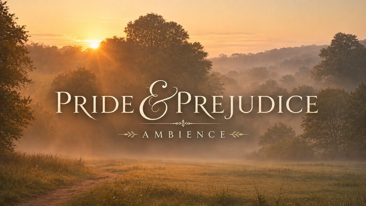 Pride & Prejudice at Dawn🌄 | Jane Austen English Countryside Ambience | No Music, Only Nature | 4K