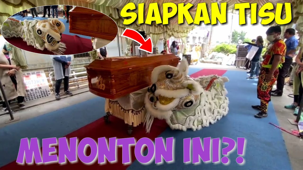 MENGURAS AIR MATA..😭!? TARIAN SINGA PUTIH DI UPACARA PEMAKAMAN || BARONGSAI PUTIH