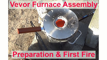 Assembly Refractory Cement And First Fire Of My Vevor Smelting Furnace