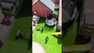 Artificial Grass Deep Cleaning – Before & After Drone Footage