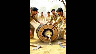 A farmer break open wood 🪵🪓 a kangaroo 🦘 a fox cheetao #animal #fox #viral #trending #kangarro
