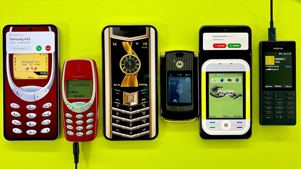 Incoming Call Nokia Launcher + Old Nokia 3310/ Motorola Razr V8/ Vertu & Nokia 5200 