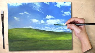 Windows XP Acrylic Landscape Painting