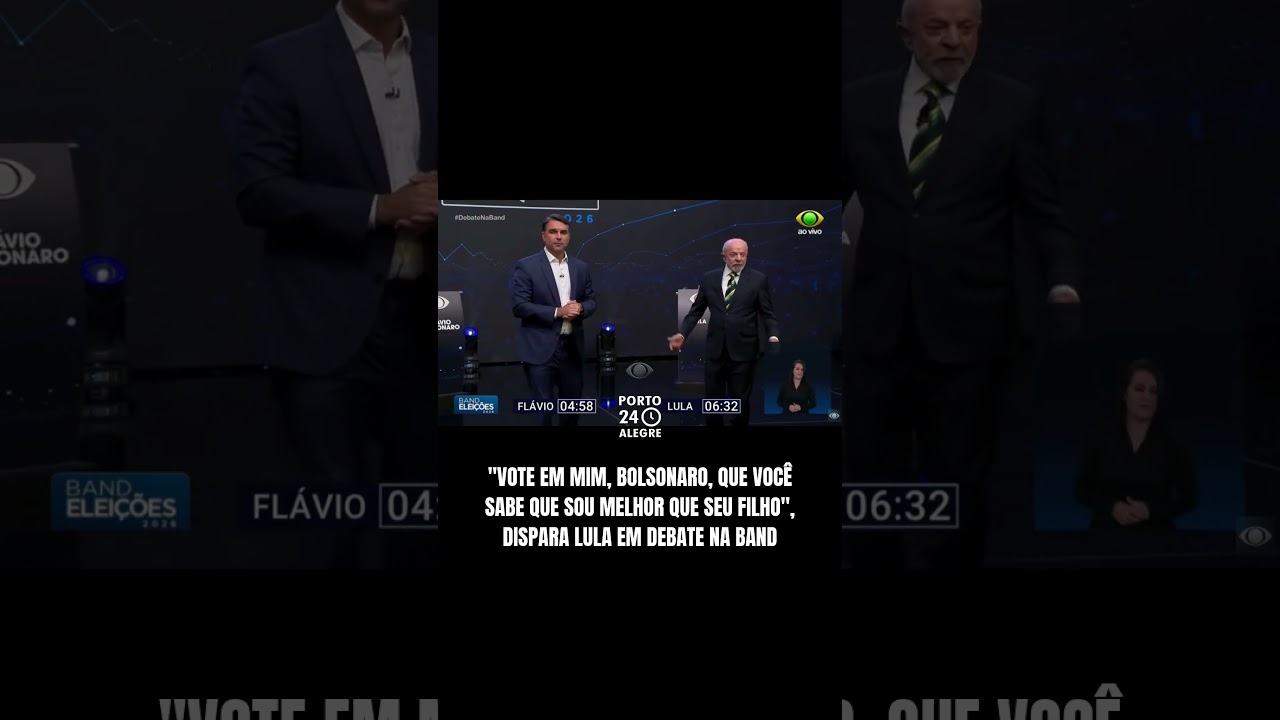 ELEIÇÕES 2026: Lula provoca Flávio e manda Bolsonaro “votar” nele durante debate