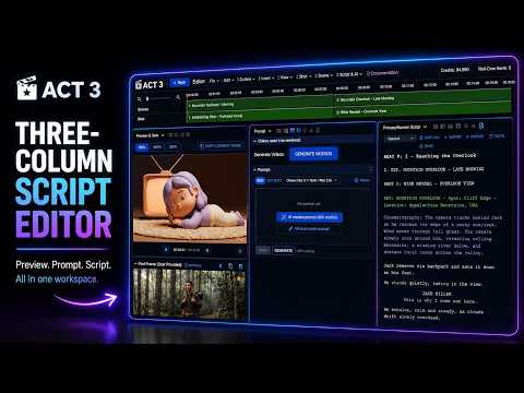 How to Use the Three-Column Script Editor in ACT 3 | Step-by-Step Guide