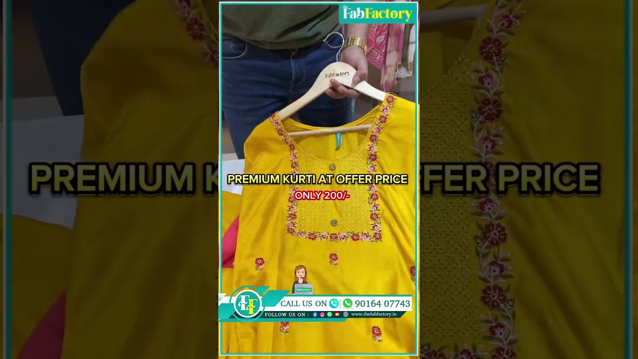 Premium kurti at factory price , surat kurti manufacturer 