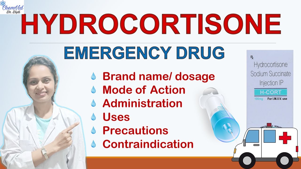 Hydrocortisone Injection || Uses, Side Effects, Dose || English & Hindi || ChemVid Dr Dipti