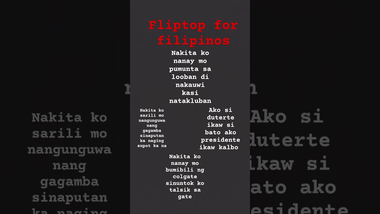 Fliptop for filipinos