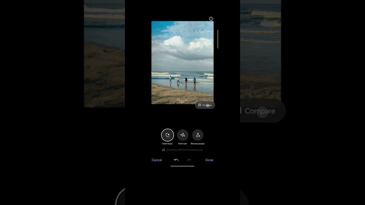 AI Magic Eraser Photo Editing Feature in the OPPO Reno 14 Pro 
