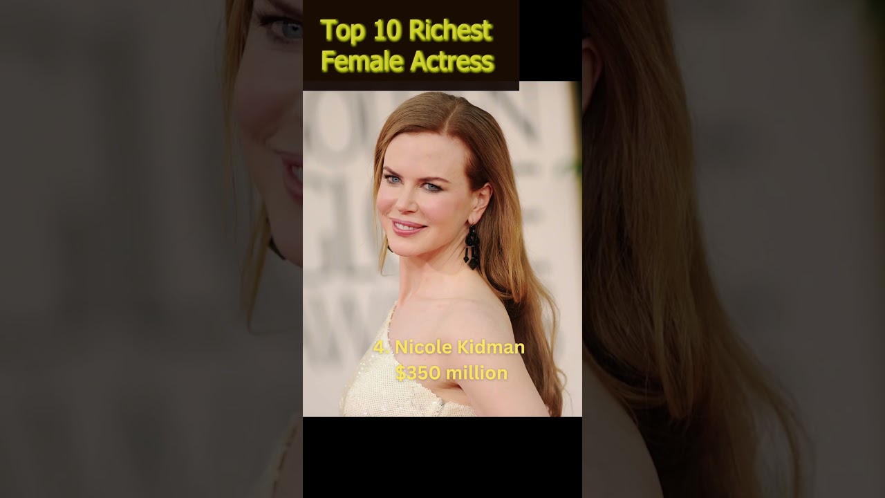Top 10 Richest Actresses in the World (2025)