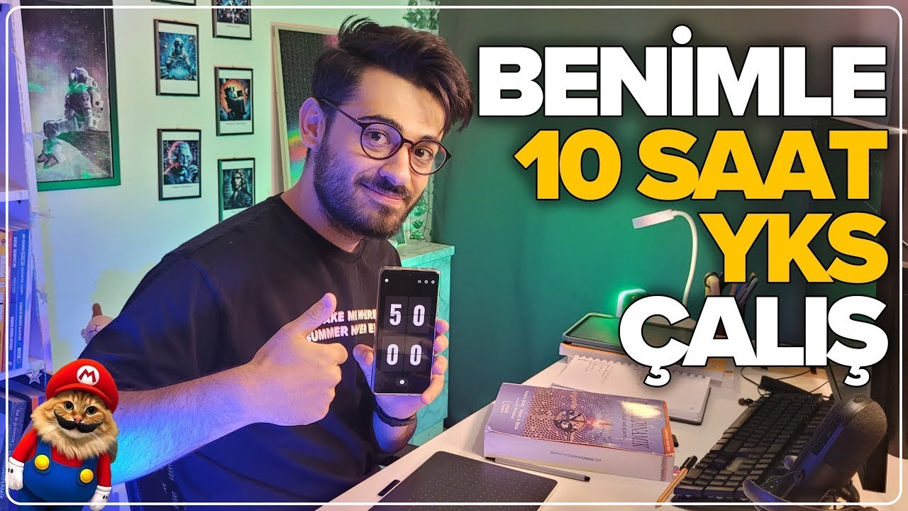 YKS'ye 152 Gün Kala Benimle Verimli Çalış! | 10 SAAT BİRLİKTE ÇALIŞALIM! | Study With Me Live