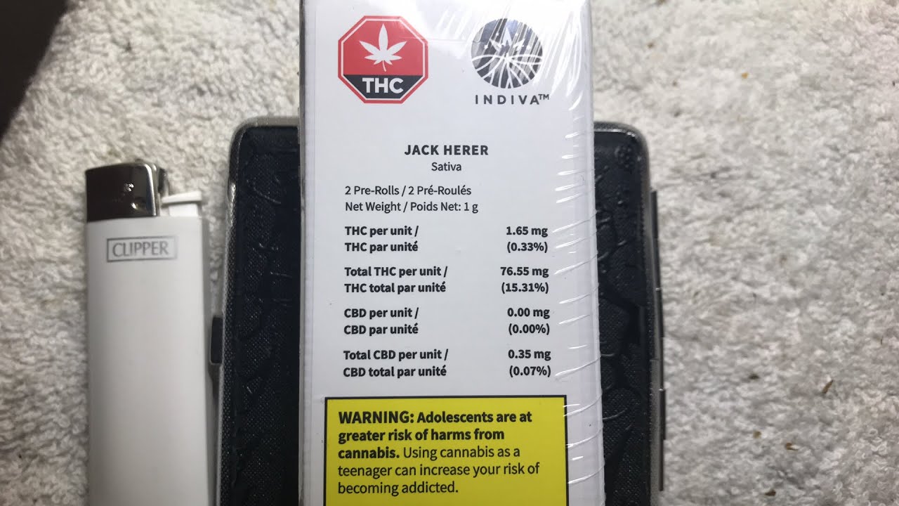 JACK HERER {Sativa} 😭 76.55mg THC ~ 0.35mg CBD 😂 