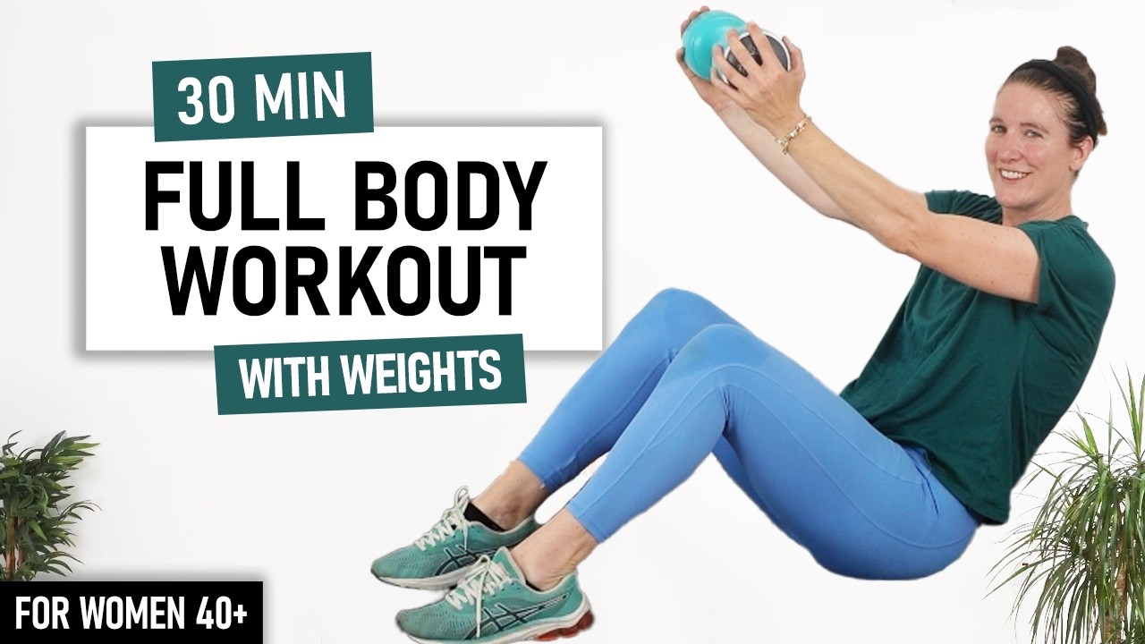 30 MIN Full Body Dumbbell Workout for Women over 40 - YouTube