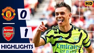 Manchester United vs Arsenal (0-1) | Trossard Goal Highlights | Premier League 2023/24