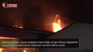 Ambalaj Fabrikası Alev Alev Yandı