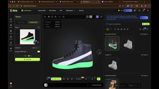 How I Made a 3D Model Fashion Sneaker with AI in 5 Minutes (From Scratch)