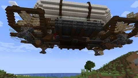 MINECRAFT CARGO AIRSHIP WITH MAGNET! | Create Aeronautics Mod