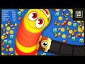 WORMS ZONE io epic Gameplay Top 1 🏆 video #420 | 🐍 worms zone biggest snake game cacing | LUKIRAZONE