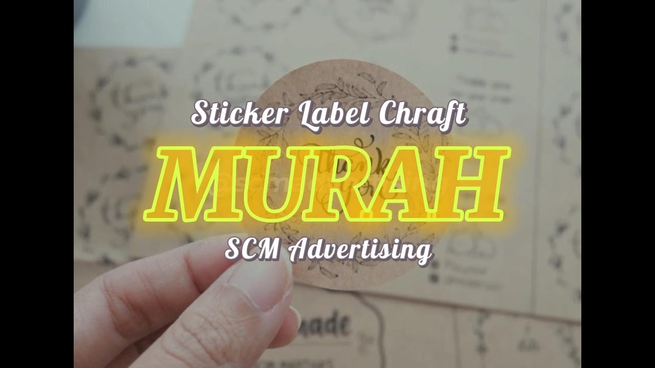 Jasa Cetak Sticker Label Chraft Murah Jogja. 