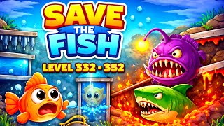 Save the Fish Level 332-352 🐟 So Satisfying Gameplay Android iOS screenshot 4