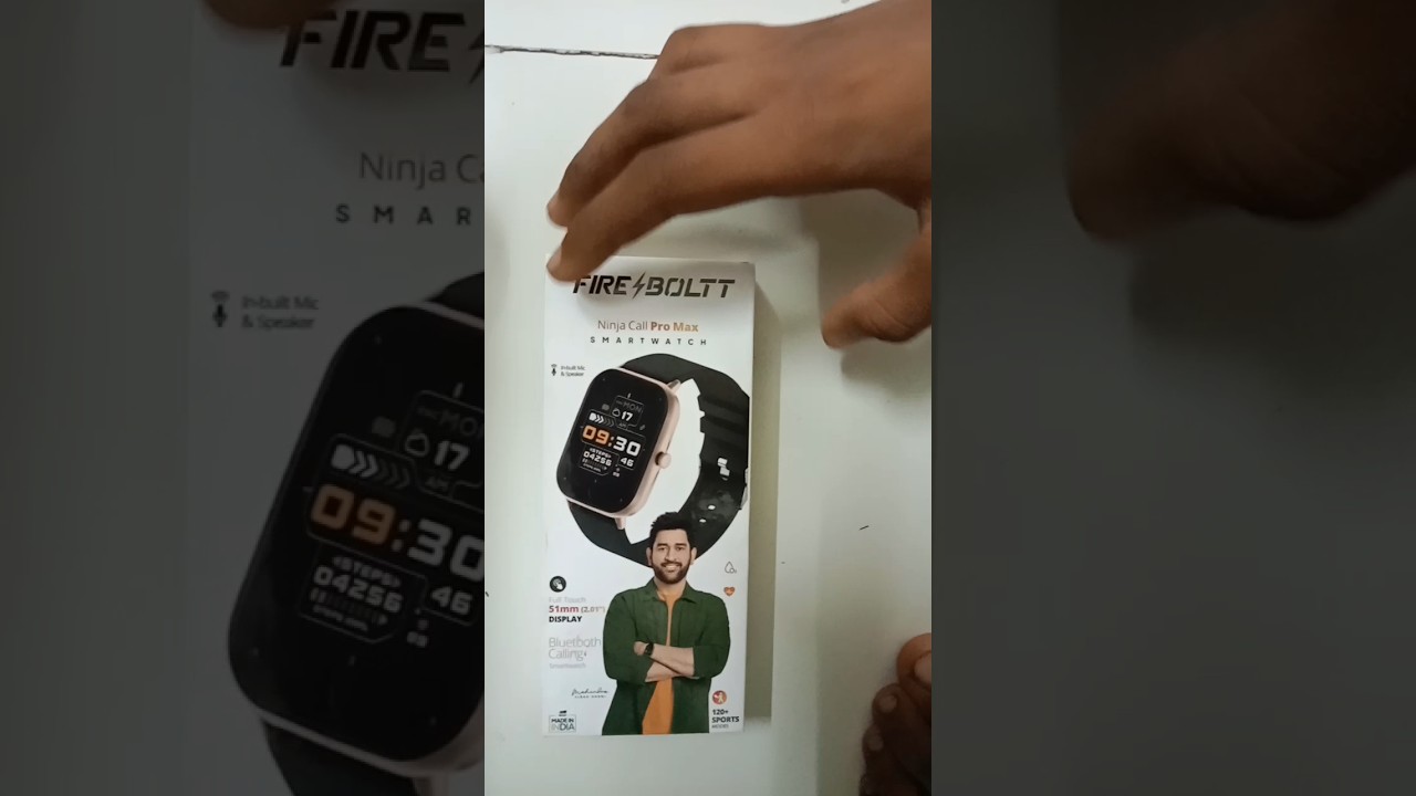 firebolt ninja call Pro Max Smart watch 2.01 large display 