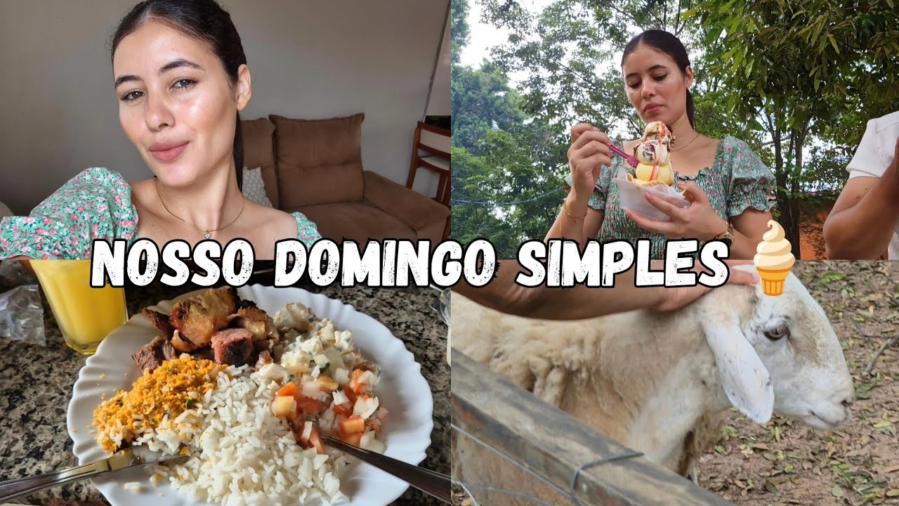 ROTINA DE DOMINGO SIMPLES EM FAMÍLIA 🍽️🍦 | ALMOÇO FORA E PASSEIO
