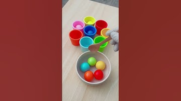 Colorful Sorting Balls Asmr #shortsfeed