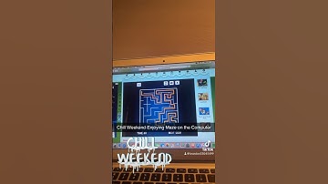 Chill Weekend Enjoying Maze on the Computer