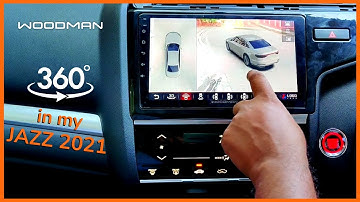 360 Bird Eye View in Honda Jazz Android Music Player | Jazz Android Music System | Woodman Review