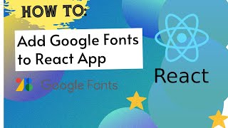 How to add google fonts to React App