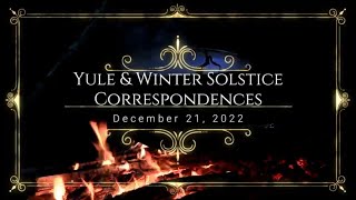 Yule Correspondences - December 21 2022 #solstice #wintersolstice