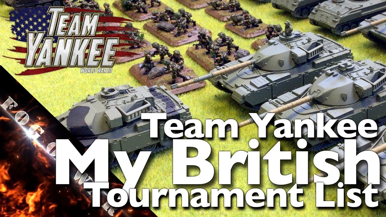List Building | My First British Tournament List | Team Yankee gaming logo