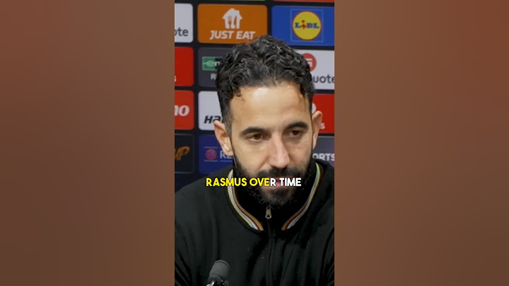 RUBEN AMORIM ON RASMUS HOJLUND'S PERFORMANCE.Post Match Press Conference | Man United v Bodo/Glimt