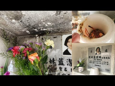 2019-04-21 死了也被粉絲坑？藍潔瑛墓碑被熏得一片漆黑