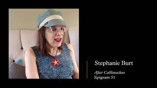 Stephanie Burt Poetry Reading : Epigram 51