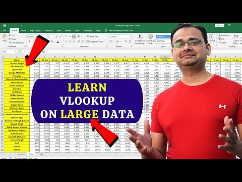 How To Apply VLOOKUP On Large / Big Data In Excel (Hindi)