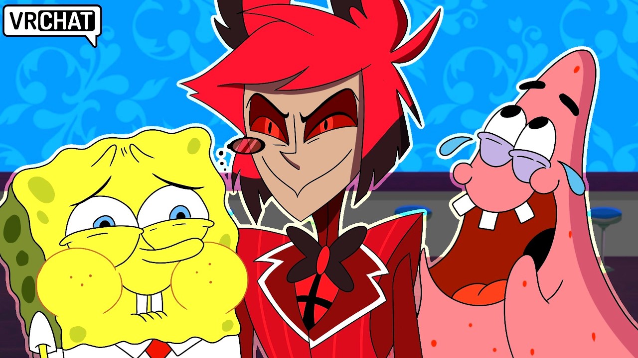 Spongebob and Patrick VISIT the Hazbin Hotel, and its WORSE than you think!