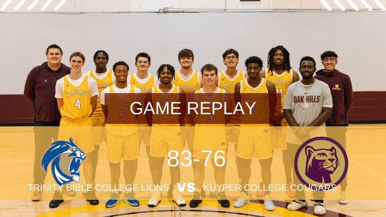 Trinity Bible College Lions vs Kuyper College Cougars